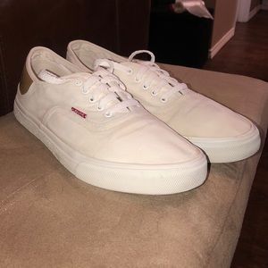 Men’s white Levi shoes